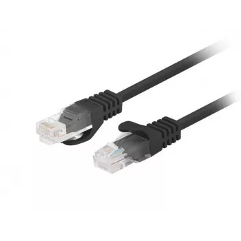 Przewód sieciowy Lanberg PCU6-20CC-0200-BK czarny 2 m Cat6 U/UTP (UTP)