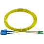 Kabel światłowodowy BlueOptics Duplex LWL Patch kabel LC-APC/SC-UPC OS2 10 m niebieski/zielony