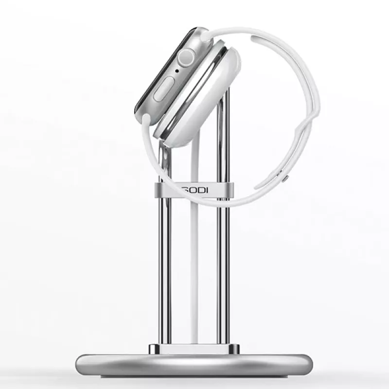 Stojak indukcyjny SAW-300 do Apple Watch srebrny