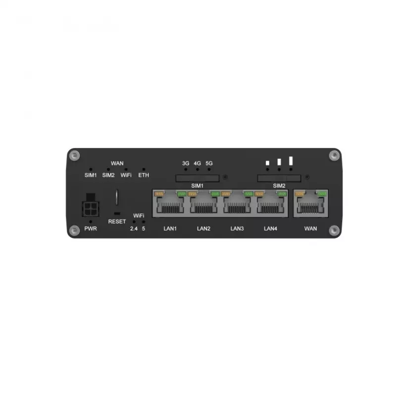 Router bezprzewodowy Teltonika RUTC50, Gigabit Ethernet, Dual-band (2,4 GHz / 5 GHz), 5G, Czarny