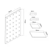 Maclean MC-130 WD drewniana tablica organizer, 40x60 cm, maks. 20 kg