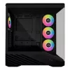 Obudowa PC Lian Li Vector V100 Midi Tower — Czarna z przezroczystym panelem, obsługa 3×120 mm wentylatorów bocznych + 1×120 mm tylnego, HDD 3,5 cala, SSD 2,5 cala, 235,5×446×484,6 mm