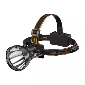 Czołówka Superfire HL60 — 2300 lm, zasięg 330 m, akumulatorowa czołówka