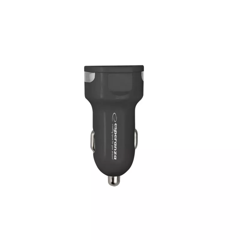 Ładowarka samochodowa ESPERANZA EZ110 Czarna — wejście 12–24V, 2× USB-A 2.1A, Quick Charge 3.0, 36W