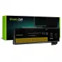 Bateria zielony Cell LE57V2 do Lenovo ThinkPad L450 T440 T450 X240 X250 — Li‑Ion 4400 mAh, czarna