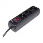 Hama 00030392 listwa przeciwprzepięciowa Czarny 3 gniazdo(a) AC 230 V 1,4 m