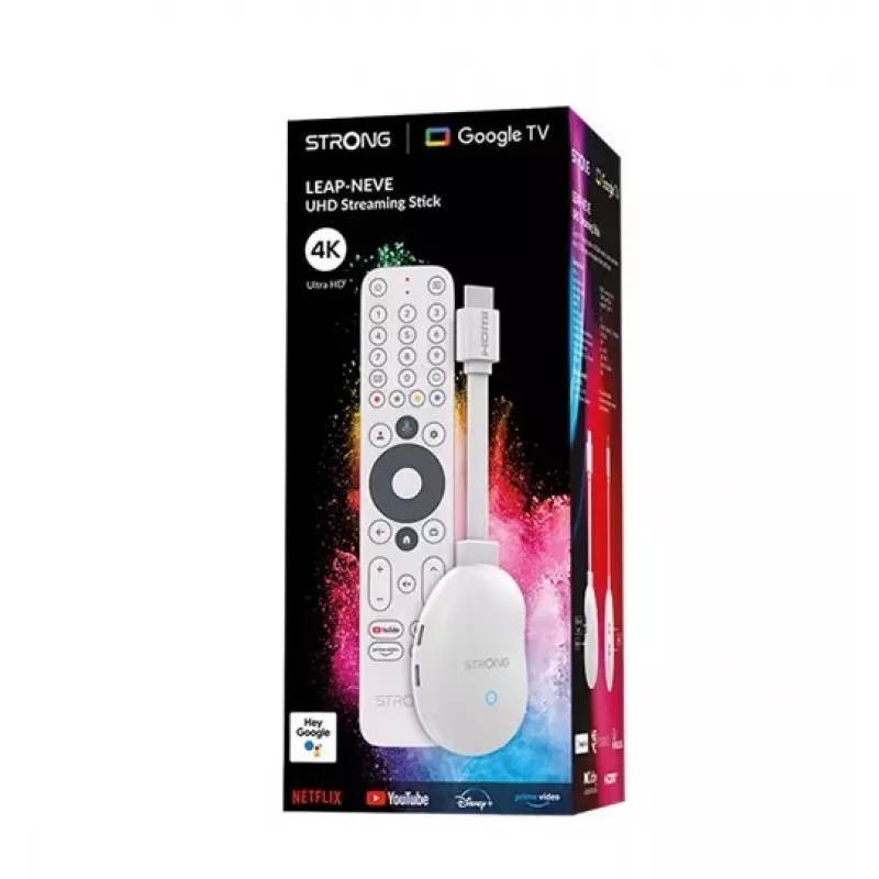 Odtwarzacz multimedialny STRONG, odtwarzanie telewizji internetowej, 4K Ultra HD, High Dynamic Range (HDR 10), High Dynamic (LEAP-NEVE)
