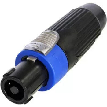 Neutrik kabel Connector, czarny, 4-biegunowy (NLT4FXX-BAG)