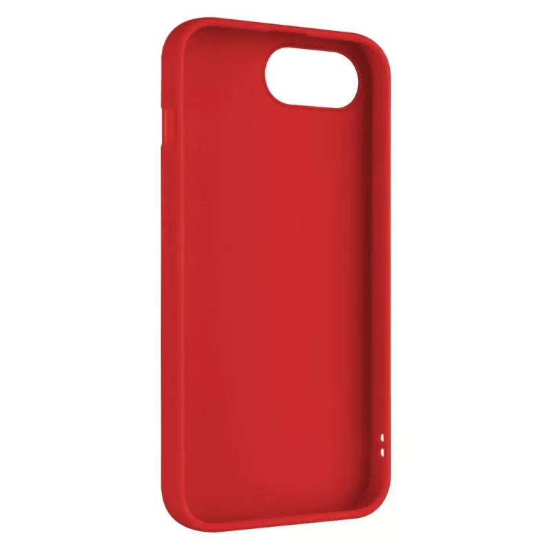 Tylna obudowa telefonu FIXED dla Apple iPhone 16e, gumowa, czerwona, smukłe etui ochronne
