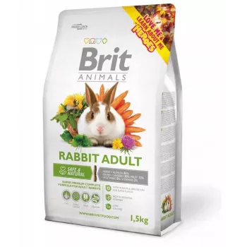 BRIT Animals Rabbit Adult Complete - karma dla królików - 1,5 kg