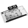 Blok wodny karty graficznej Alphacool Core RX 9070 XT Hellhound+ Transparent Chrome z backplate