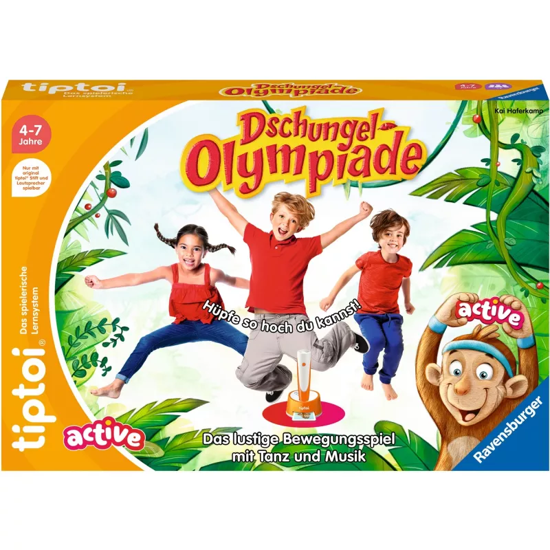 tiptoi ACTIVE Dschungel-Olympiade, gra planszowa