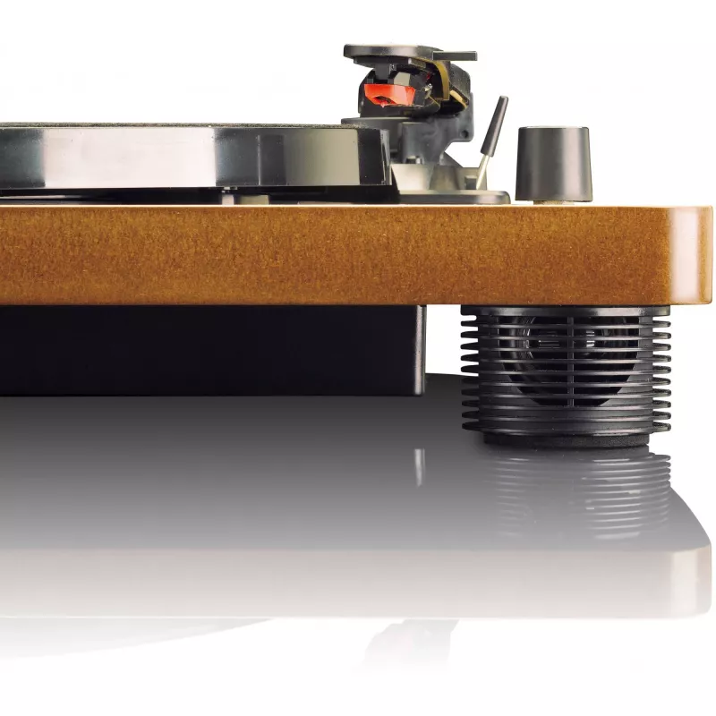Lenco LS-50 record player w. loudspeaker wood