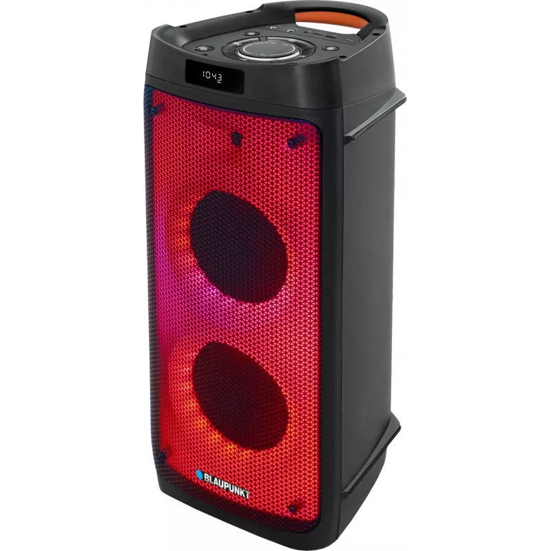 System audio PLL FM USB/SD/BT 2xKaraoke FULL LED PartyBox