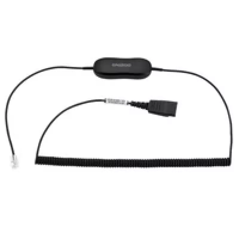 Jabra GN1218 AC 2m zwijany, kabel, czarny