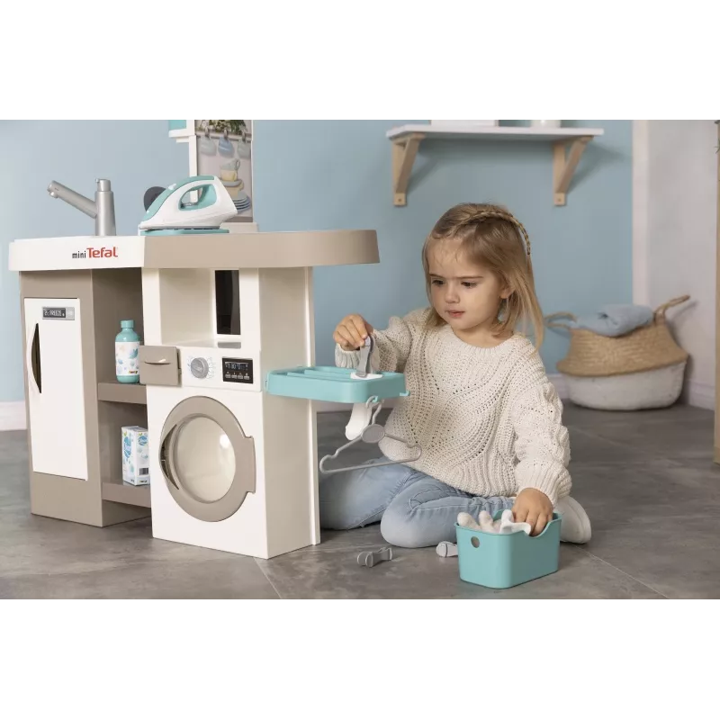 Smoby 311050 kuchnia zabawkowa z kącikiem do prania i akcesoriami