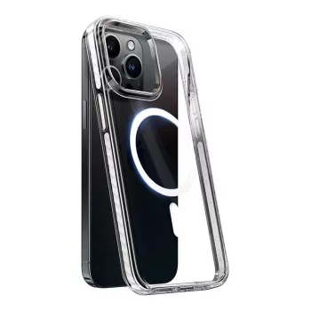 Etui telefoniczne Torras Sparka dla iPhone 15 Pro — przezroczyste etui ochronne
