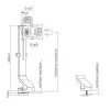 Maclean MC-853 Uchwyt na 1 Monitor na Biurko z Wspornikiem Komputerowym 17-32 cale VESA 75x75 100x100 do 8 kg (na 1 ekran)