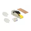 Złącze przewodu RJ45 DeLOCK 86485 Czarny Srebrny Przezroczysty Żółty