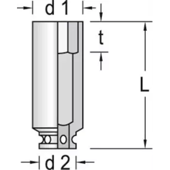 Nasadowka udarowa Gedore 6164430 Waga 358 g