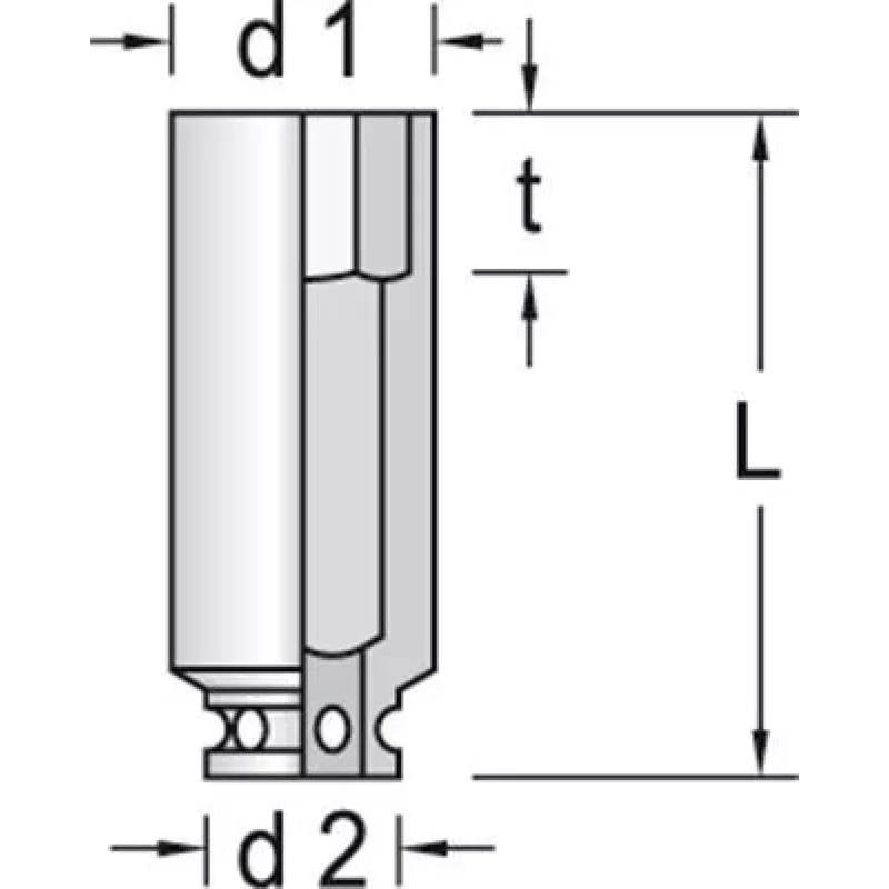 Nasadowka udarowa Gedore 6164430 Waga 358 g