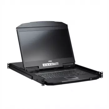 ATEN CL3116NX KVM-Switch 46,99 cm 18.5Zoll TFT VGA PS/2-USB 16 Portów układ klawiatury niemiecki