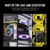 Wentylator Corsair iCUE LINK LX120-R RGB 12 cm Czarny 2400 RPM 3,8 mmH2O