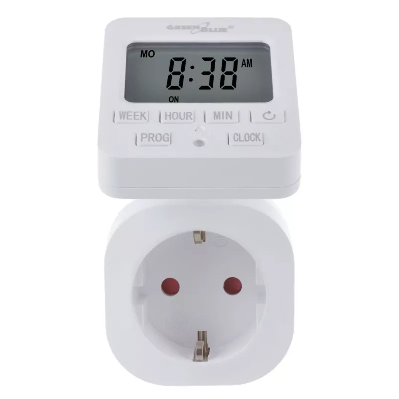 Cyfrowy timer GB605 E GreenBlue 16A IP20