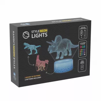 Lampa stołowa LED MANTA SNL117RGB RGB dekoracja światłem 3D z dinozaurem