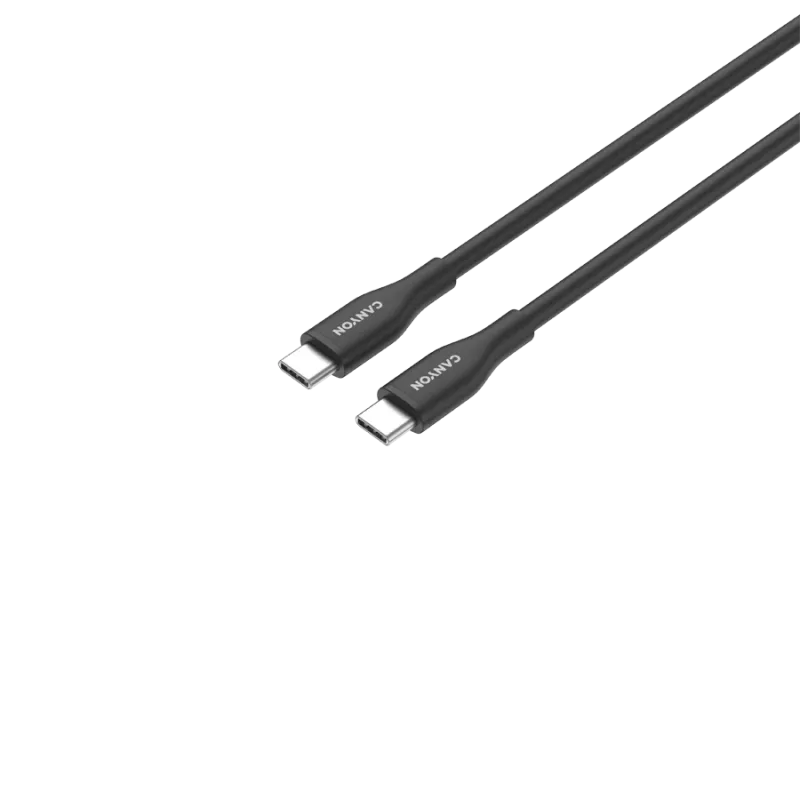Kabel CANYON CC60SC10 C-C 60W 1m Silikon Czarny