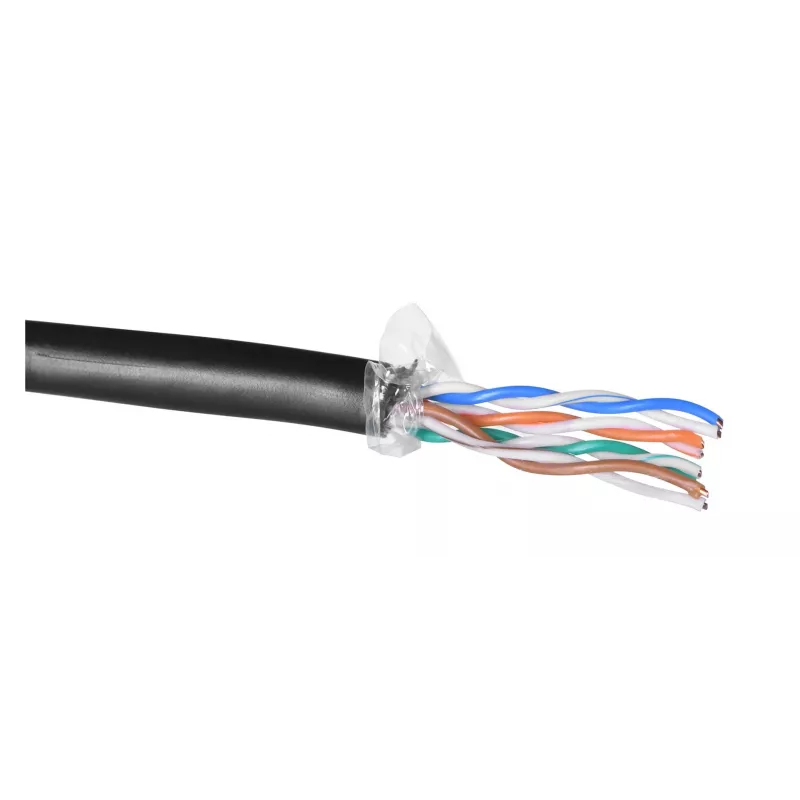 Kabel sieciowy Alantec KIU5OUTS305Q czarny 305 m Kat.5e U/UTP (UTP) (KIU5OUTS305Q)