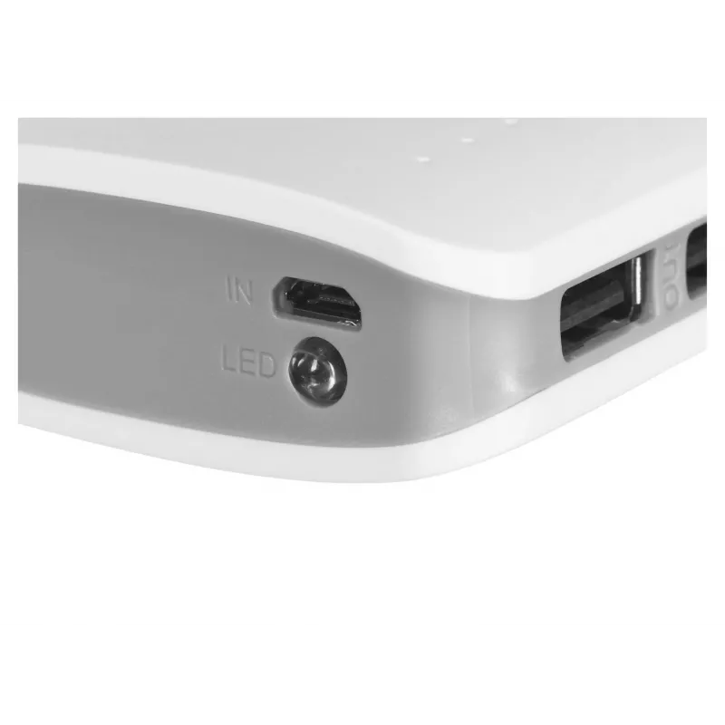 Ładowarka przenośna Esperanza EMP106WE Radium — 8000 mAh, wyjście na 3 urządzenia, wejście Micro-USB, wyjścia 5V/2A i 5V/1,5A/1A, szary