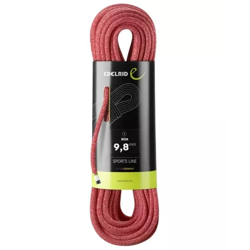 Lina wspinaczkowa Edelrid 710790802000 Czerwona 80000 mm 9.8 mm Poliamid