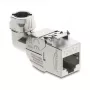 DeLOCK Keystone Module RJ45 jack to LSA Cat.6A metal latch tool-free 90° kątowy shielded