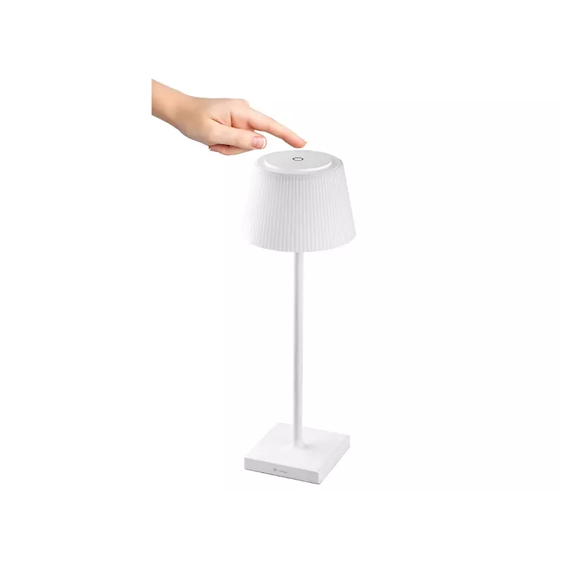 Lampa stołowa TRACER Pluto biały TRAOSW47233 LED z regulacją jasności, wykończenie białe