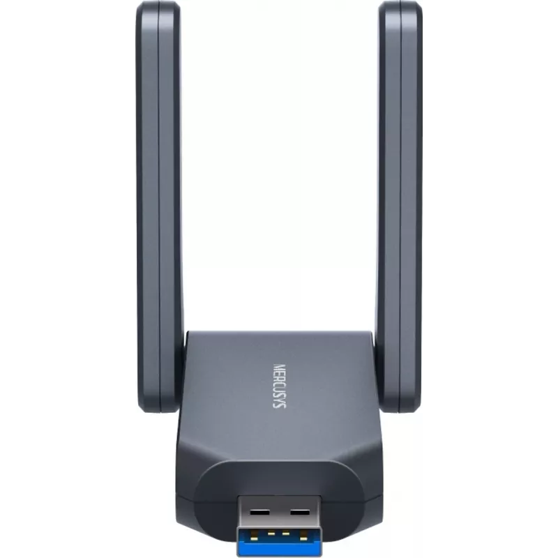 Bezprzewodowy adapter USB MERCUSYS MA37BEH — Wi-Fi 7 o wysokim zysku (BE6500) kompatybilny z USB-C/USB-A