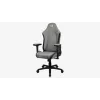 Uniwersalny fotel gamingowy Aerocool Crown AeroSuede z wyściełanym siedziskiem, kamiennoszary