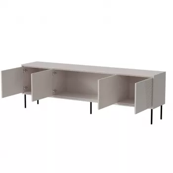 szafka RTV ABI 4D 200x38x62 kaszmir matowy