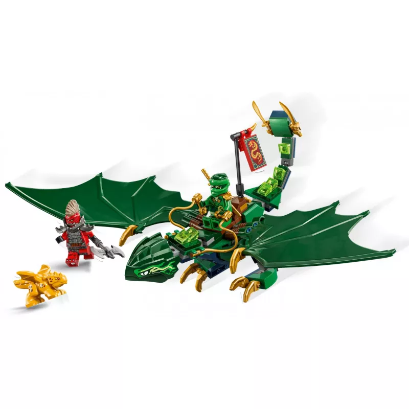 Zestaw konstrukcyjny LEGO NINJAGO 71829 Zielony Leśny Smok Lloyda, 128 elementów, 2 minifigurki, dla dzieci od 6 lat