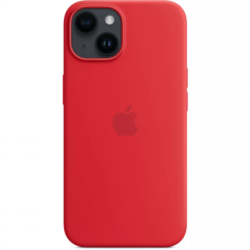 Apple iPhone 14 Silicone Case with MagSafe, (PRODUCT)Czerwony