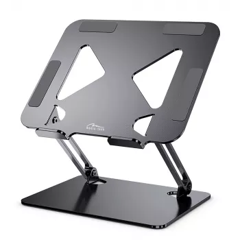 Podstawka pod laptop MEDIA-TECH MT2661 — regulowana wysokość, składana aluminiowa konstrukcja dla notebooków do 17 cali