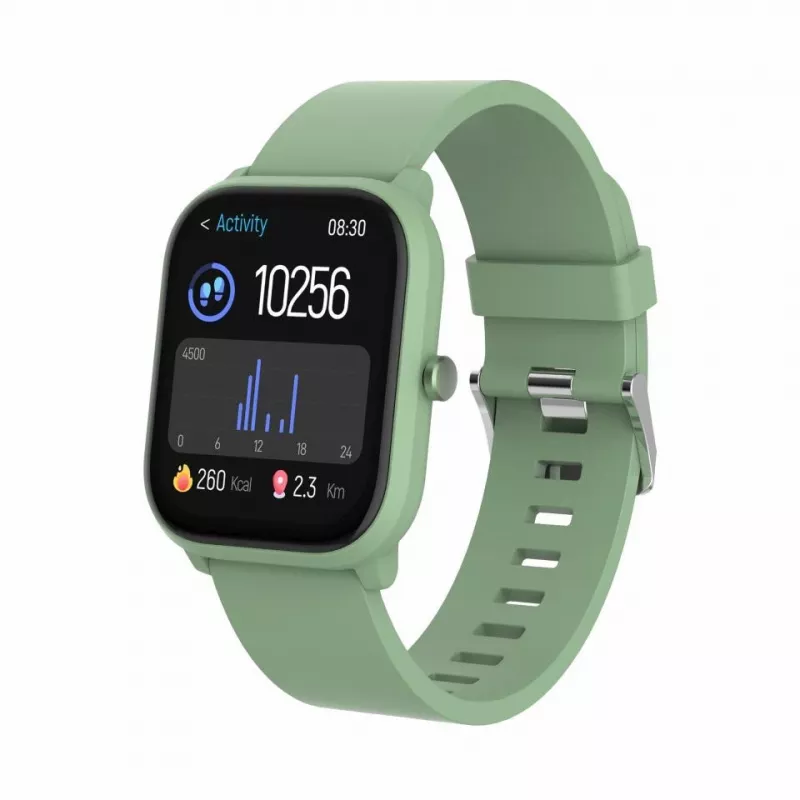 Smartwatch DENVER SWK-120GN z funkcją monitorowania kondycji i powiadomieniami, zielony