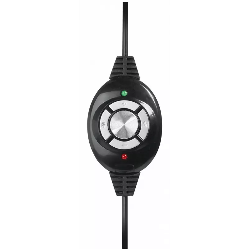Słuchawki MEDIA-TECH MT3573 przewodowe binauralne składane z mikrofonem na wysięgniku, kabel 1,9 m, USB, czarne