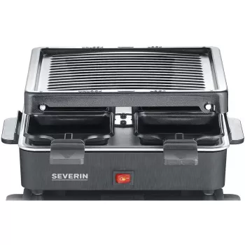 Grill Raclette Mini Severin z 4 małymi nieprzywierającymi patelenkami, 600 W