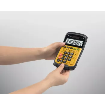 CASIO KALKULATOR BIUROWY WODOODPORNY WM-320MT-S, 12-cyfrowy wyświetlacz. Odłączana klawiatura, 108.5x168.5, Poziom wodo- i pyłoszczelności: IP54