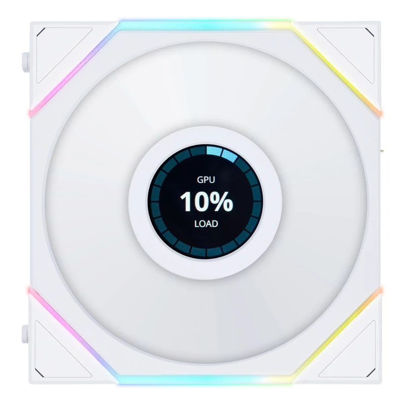 LIAN LI UNI FAN TL LCD 120mm ARGB Case Fans - biały 3-pack
