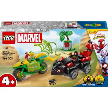 LEGO MARVEL 11198 Pościg Spina i Electro w pojazdach dinozaurów