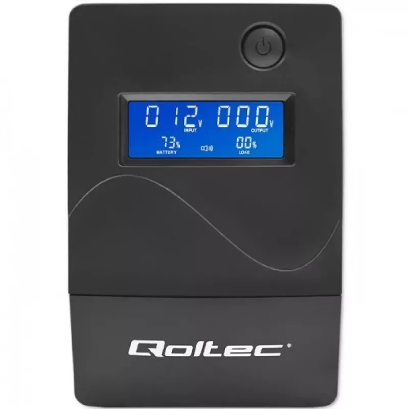 Qoltec Monolith zasilacz awaryjny (UPS) Online 1 kVA 600 W 2 gniazda SCHUKO