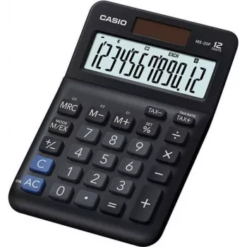 Kalkulator biurkowy Casio MS-20F 12 cyfr czarny bateria słoneczna
