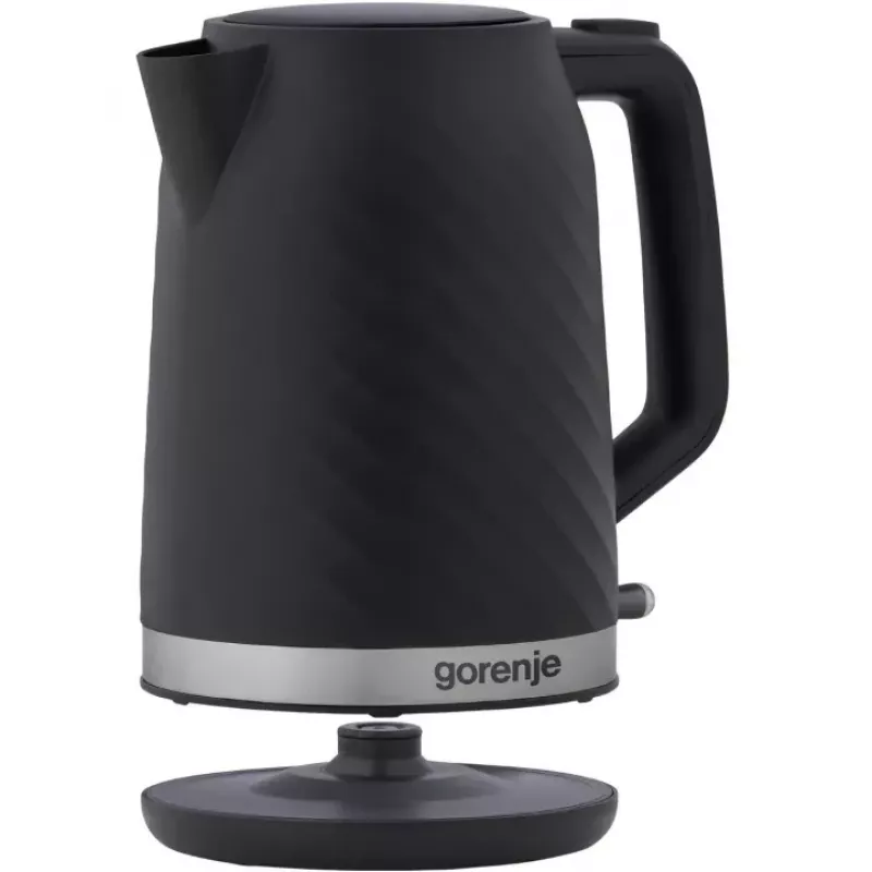 Czajnik elektryczny Gorenje K17SPB, pojemność 1,7 l, moc 2200 W, czarny | Gorenje